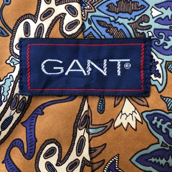 Vintage Gant Tie - 100% Silk - Picture 2 of 4
